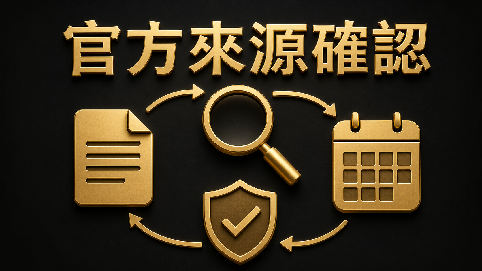 官方來源確認的文件、日期與查核示意圖