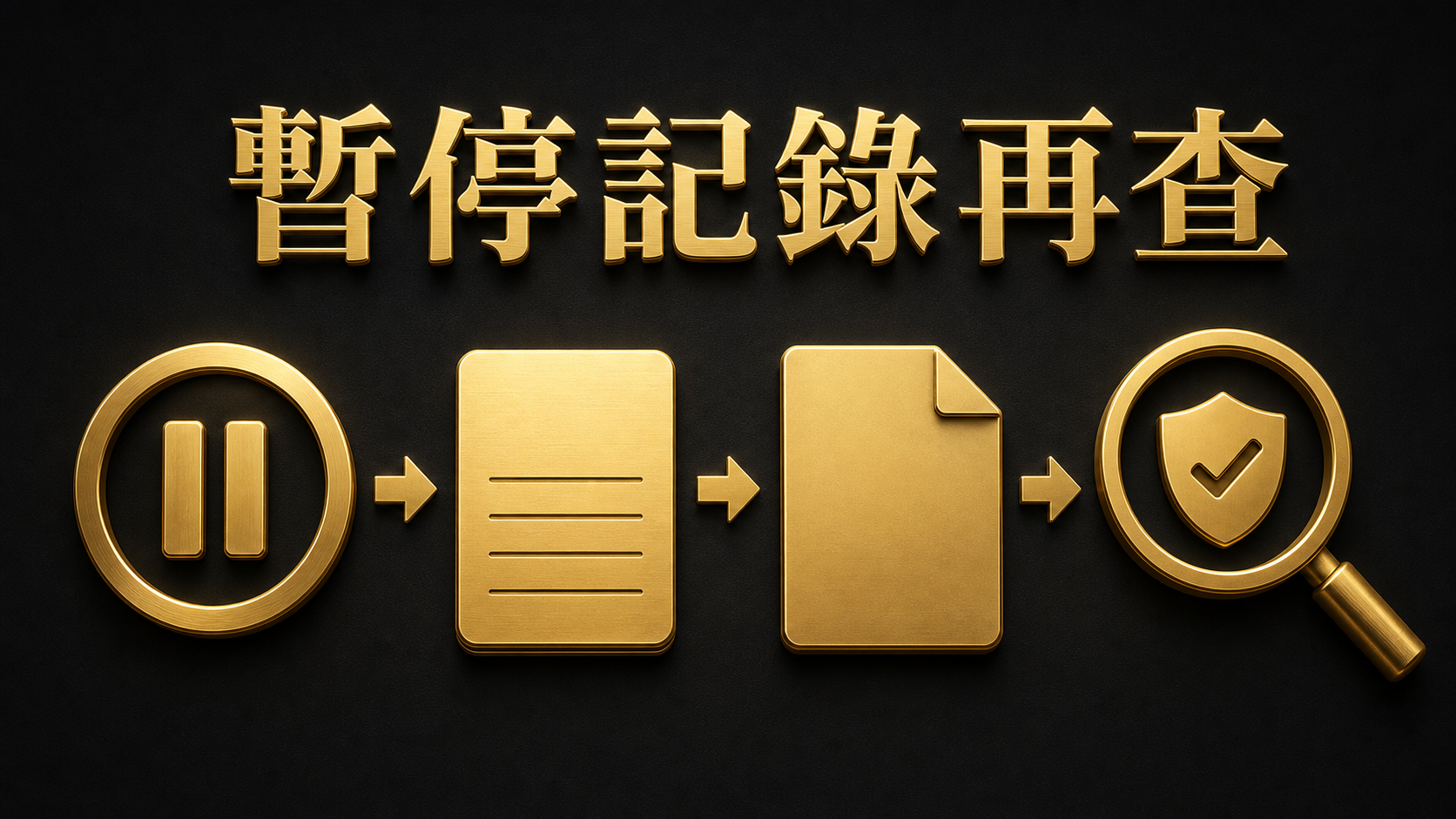 暫停記錄再查的操作與來源核對示意圖